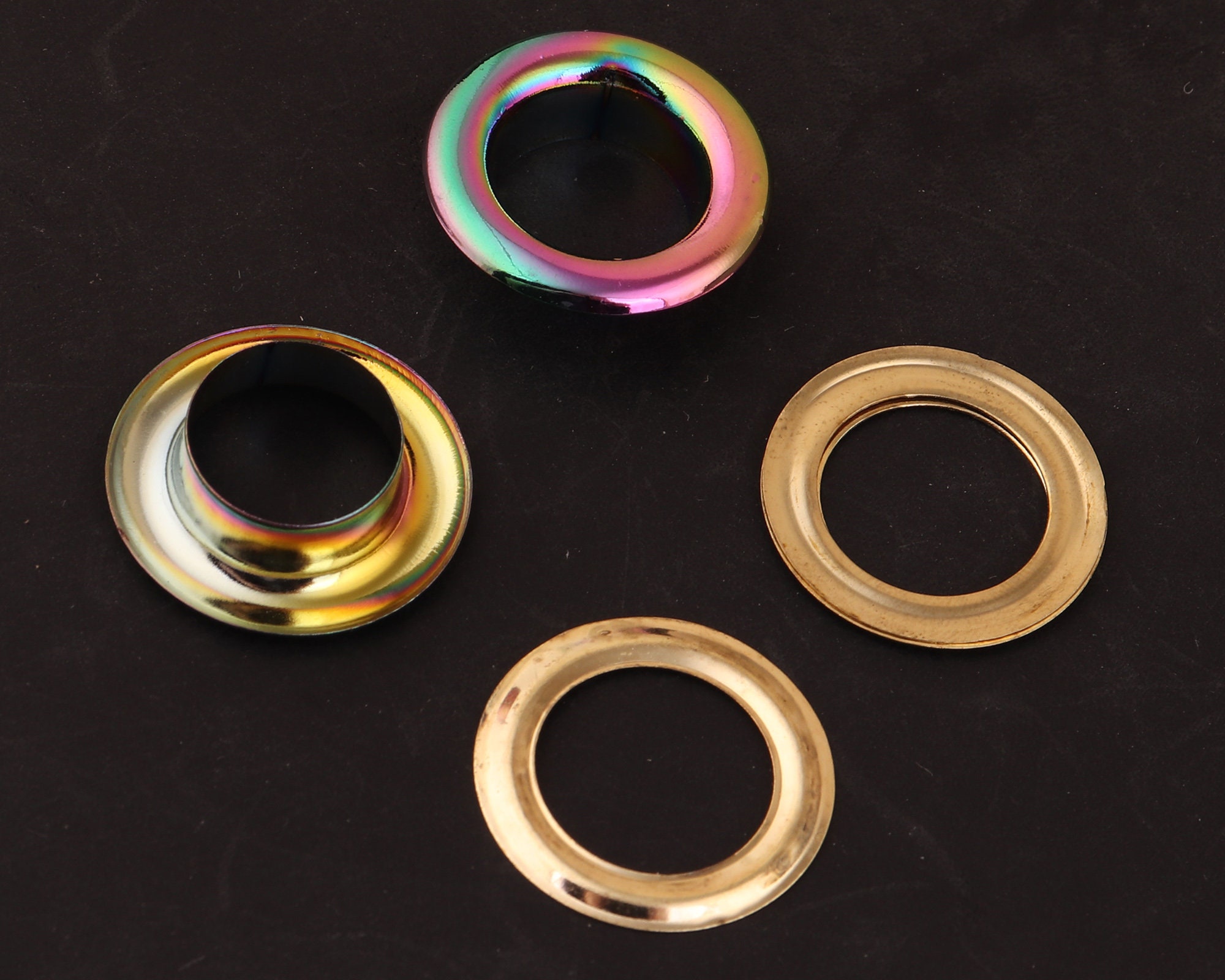 20pcs Rainbow Eyelet With Washer 10mm/14 Mm (inner) Round Brass Grommet ...