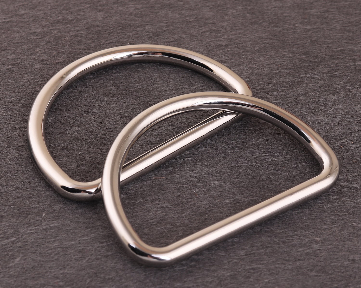 6 Pcs Flat D-ring Buckles Metal D-ring Findings D Rings High