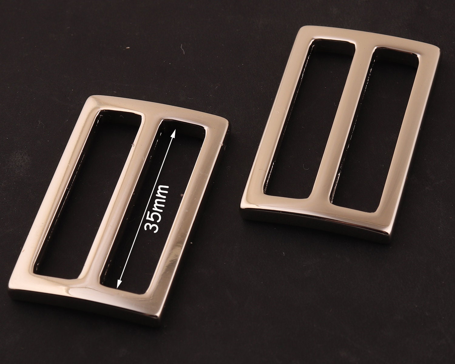 35mm Silver Slider Adjuster Buckle Metalslide Belt Buckle Tri Etsy UK