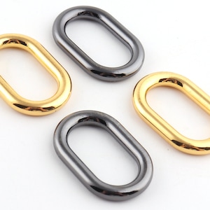 22 mm*12 mm Gunmetal and gold metal buckle Ring for Bag Belt Loop Strap,Purse Bag Making Hardware,loop purse ring oval ring/ strap buckles