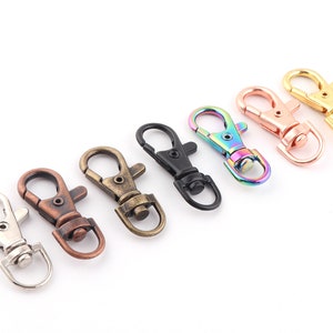 9mm Swivel Lobster Clasps,Keychain Base,Lanyard Clip,Parrot Claw-Swivel Clip-Lobster Clip-Swivel snap hook-Lanyard-Chain Holder-Claw Clasps