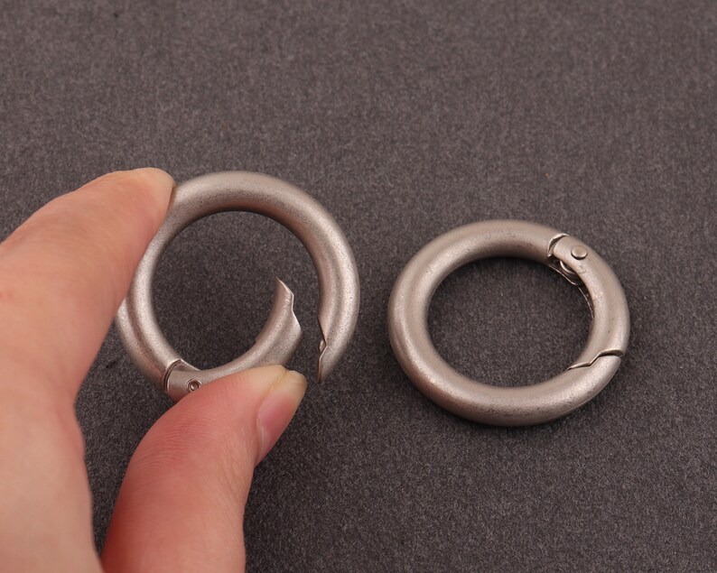 21mm Spring Gate Ring Matte Silver O-rings Metal O Rings | Etsy