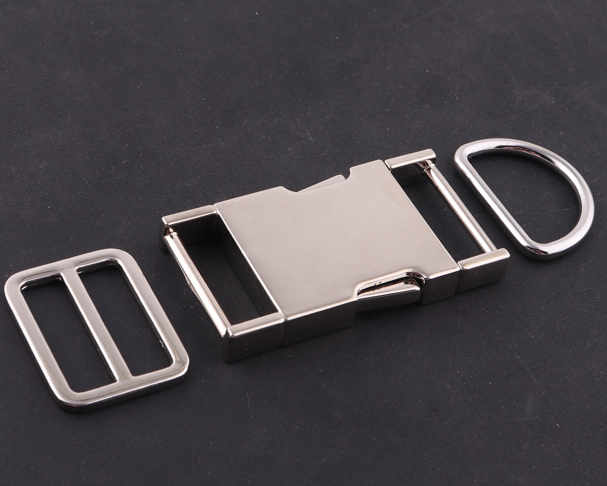 1Set Pet Dog Collar Paracord Metal D Ring Slider Adjuster Belt Loop Side  Release Buckle Sewing Accessory Harness Hardware - AliExpress