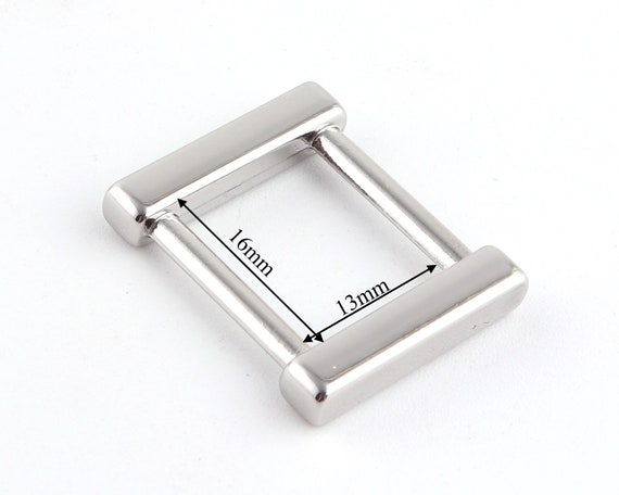 thumbnail image 2 of Rectangle Purse Strap Slder Metal Double Loop Slde Buckle Adjuster Keeper Rng 36 33mm 1 3/8 1... 2 of 13
