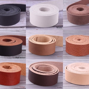 1 inch colorful Leather Strap-Long Leather Strip,Belt Purse Straps,Brown Strip,natural Leather Belt,Italian Leather,Genuine Leather supplies