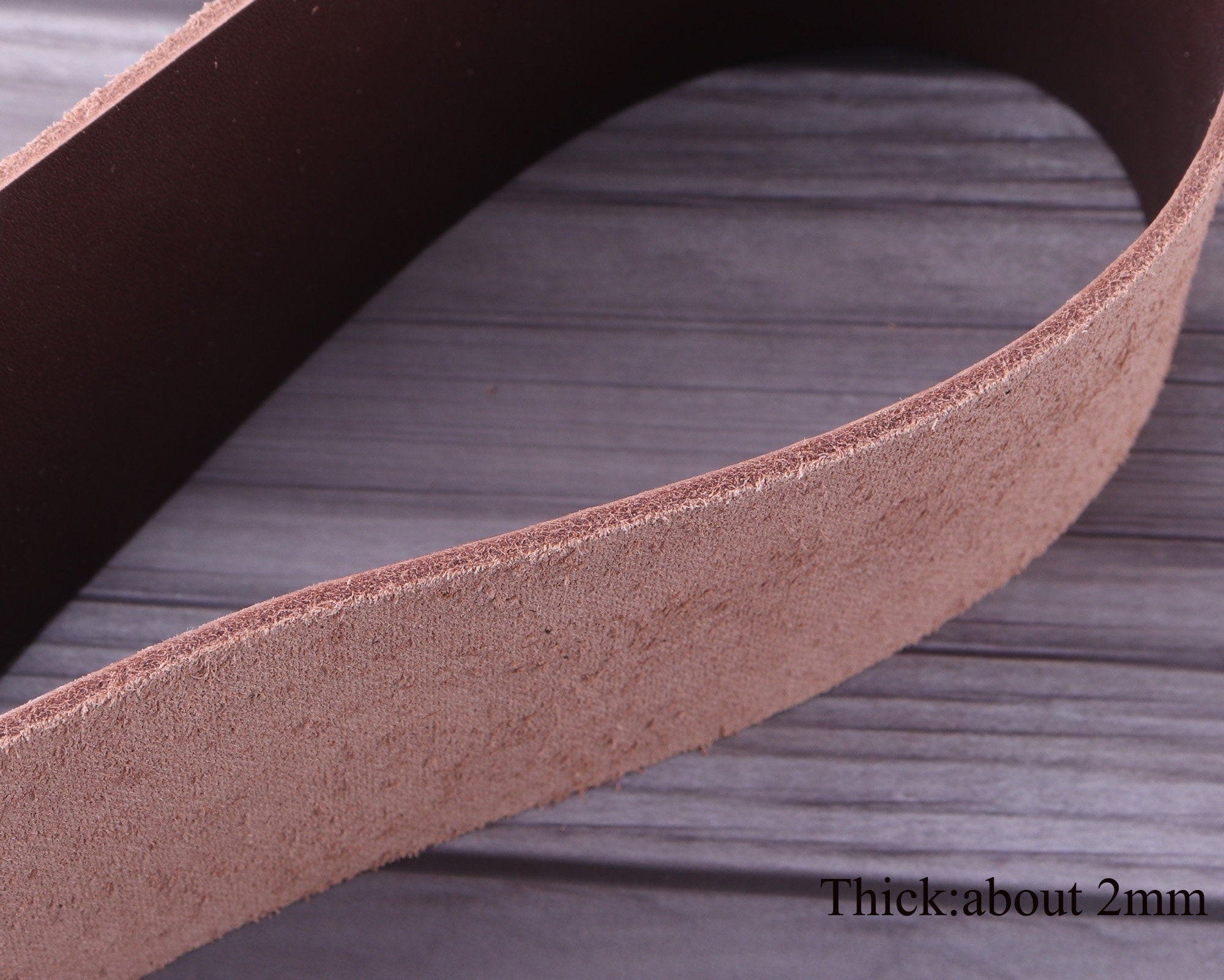 2 inch Leather strapnatural Leather For BeltItalian genuine Etsy