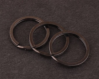 50pcs 23mm gunmetal Split Rings,Jump Rings Double Loops Bulk Jump Rings Split Ring Double Loop Rings key ring Findings Metal Split key Rings