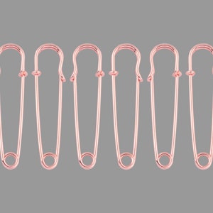 Rose Gold Metal Large Safety Pins Safety Jewelry Pin for Brooch Blankets Skirts Kilt Pin Stitch Markers Tag Label Pins Sewing Supplies DIY