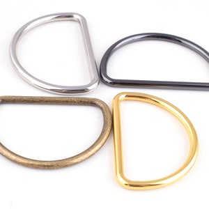 4PCS 45mm Heavy Duty D Ring D-ring , Metal D Rings,bag Purse D-rings  Buckles,seamless Metal D Ring for Hardware Bags 