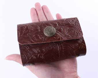 Leather Business Card Holder,Credit Card Wallet,Handmade Credit card organizer,Leather Card Case,A Unique Gift for a Man