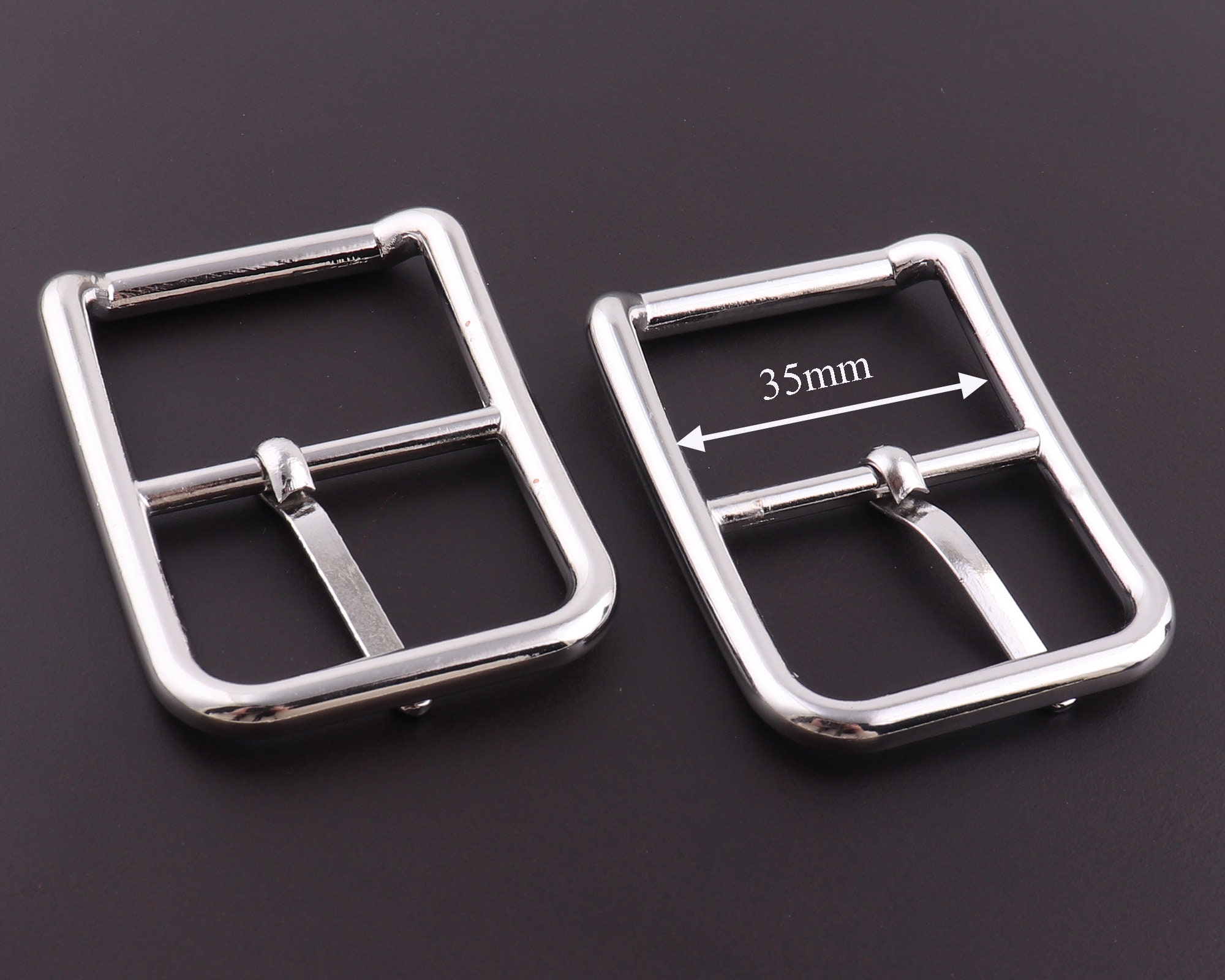 35mm Large Silver Strap Buckle Fasteners Belt Buckle Square Etsy UK