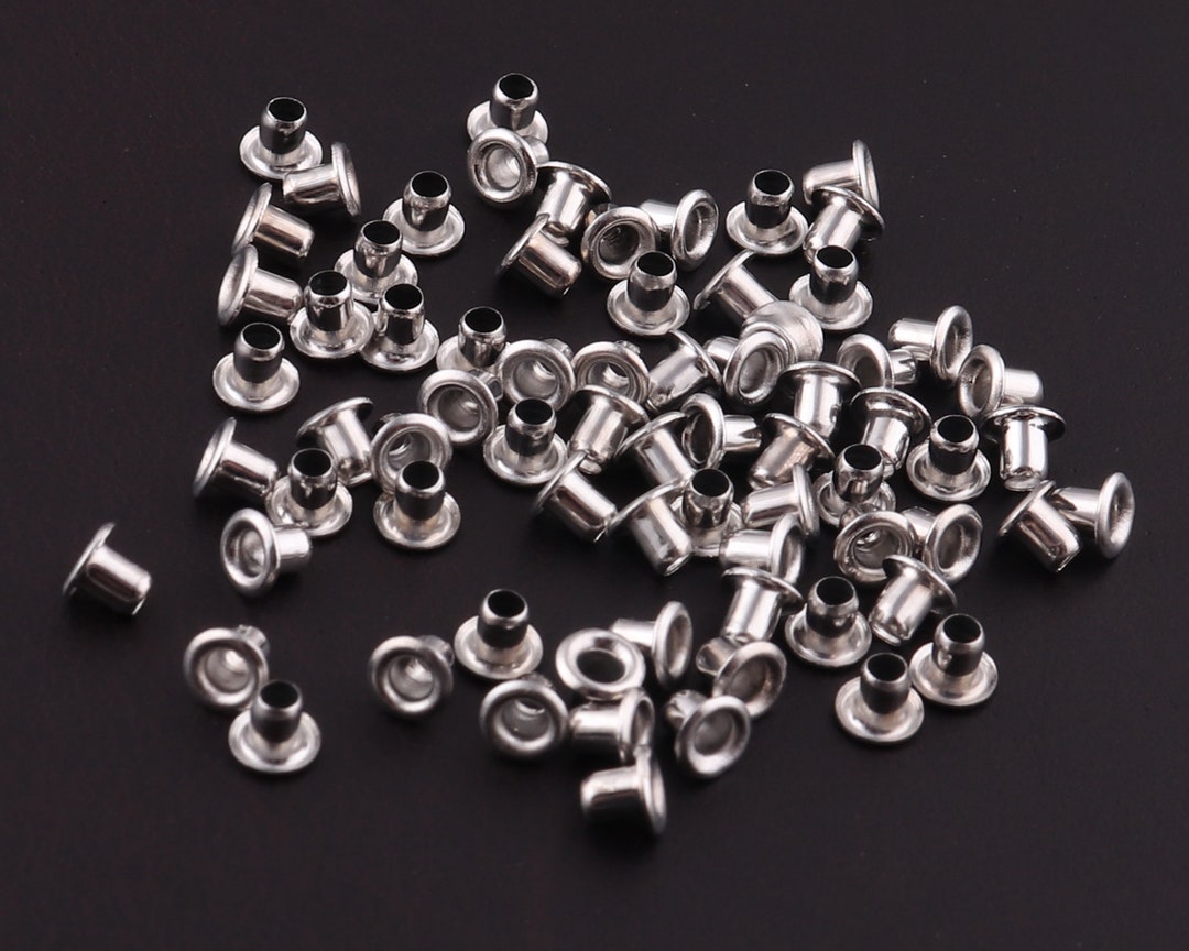 Mini 1 Mm Silver Brass Eyelets Grommets Metal Eyelet Leather Craft