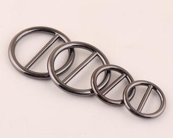 Hebillas de metal bronce-Hebillas en forma de círculo de metal-Hebilla de cinturón de cuero cinturones de hombre Para correa de cuero hebilla de monedero, hebillas de 31 mm, 29 mm, 19 mm, 17 mm