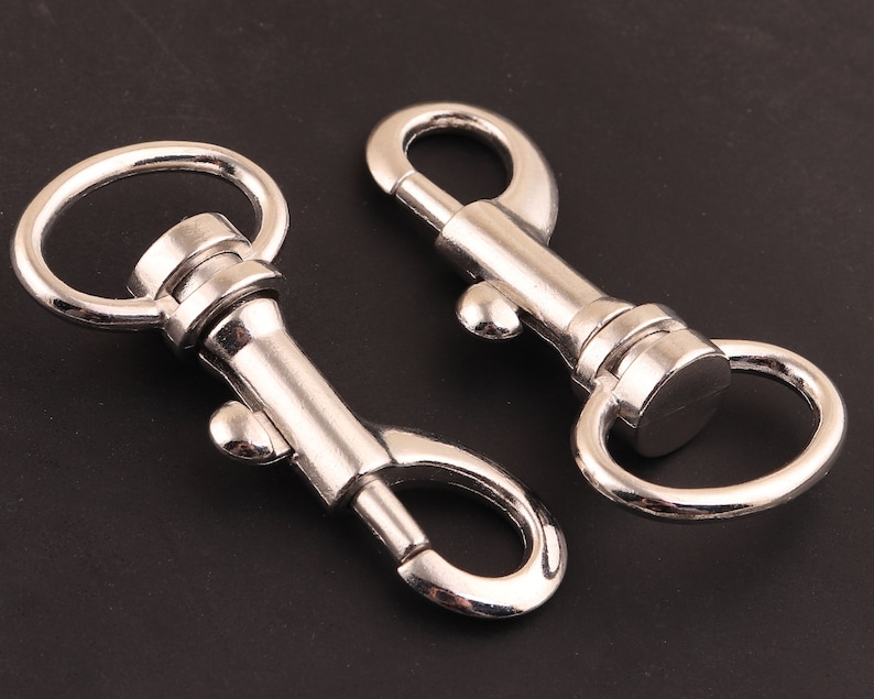 Metal swivel hook silver and bronze key chain clipshooks for Etsy