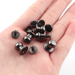 Gunmetal Round Ball Head Screw Rivets Stud Screw Back Nipple Rivet ...