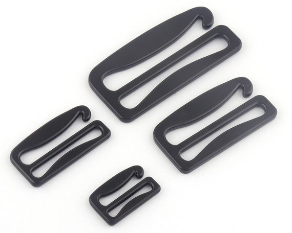 18-50mm Black Metal Adjustable G Hook Bra Strap Slide Hook Swimwear  Fastener Making Lingerie Design Replacement Leather Handles Webbing DIY -   Canada