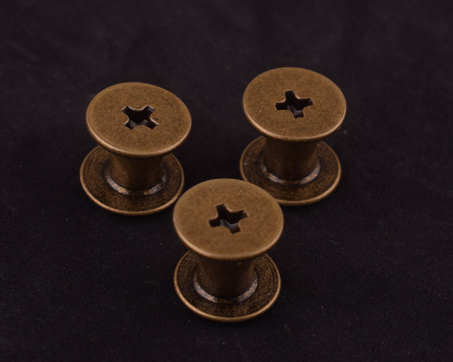 Rivets à vis en bronze à canon 20 ensembles 107 mm bouton en métal