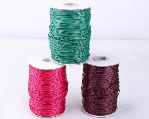 Buy Korea Waxed Polyester Cord 1mm Thread Wire,beading Bracelet Necklace,korea  Cord,environmental Korean Waxed Polyester Cord Choose Three Color Online in  India 