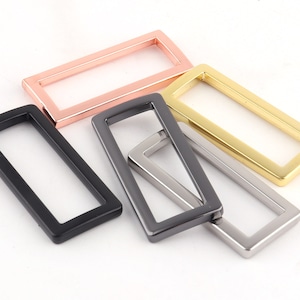 1 1/2 &quot;(38 mm) colorful Metal Rectangle Buckle Ring for Bag Belt Loop Strap Heavy Duty Rectangular Cord,Flat Cast Rectangle Ring bag supply