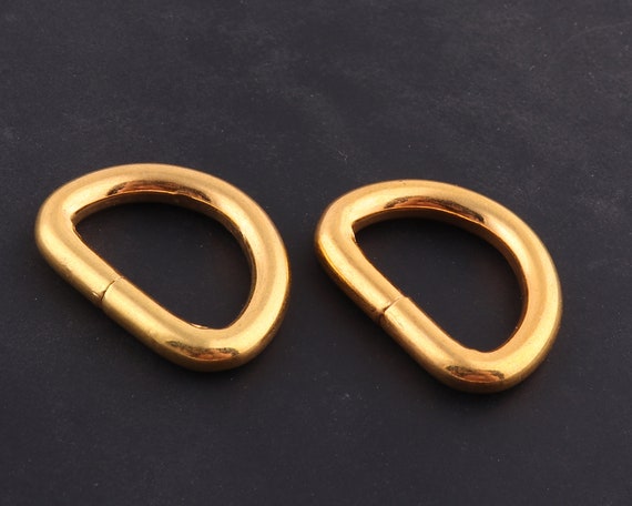 20mm Antique Brass Welded Metal D Ring For Purse Bag Handbag Pkt 30 -  Station29
