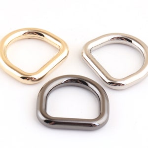 5/8&quot;inch(16 mm) D-ring Findings Heavy Duty D Ring buckles Metal D rings D-rings Purse Hooks high quality for Bag Belt Strap Hardware-3 color