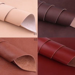 A4 natural Leather sheet-Cowhide Leather,Genuine Leather Sheets,Leather Scrap,leather piece,tanned Leather pieces,leather supplies-4 color