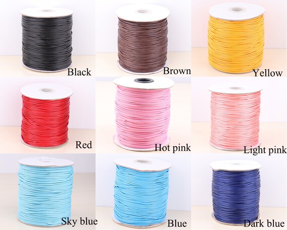 1.5mm Waxed Polyester Cord Korean Cord,jewelry Beading Bracelet