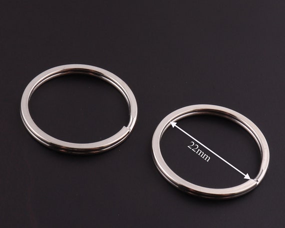 50pcs 20mm Split Key Ring Split Rings Round Keyring Double Loops Key Rings  Key Chain Ring Split Keyrings Findings 