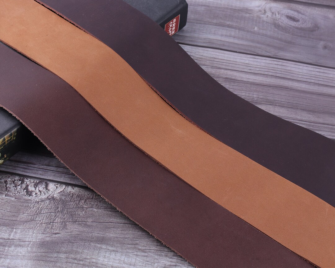 Women's Leather Double Layer Narrow Strap main image 1