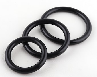 Black Metal O-Ring Belt Buckle,metal loop,diy bag buckle,Leather Craft Ring Buckle O-Ring Gag High Quality O buckle purse ring  circle ring
