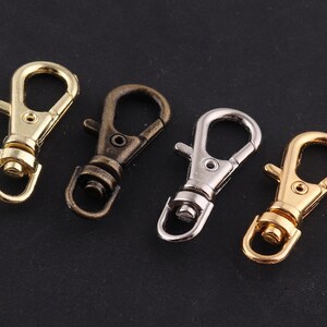 Lobster Swivel Clasps Clips,Mini swivel clasp 3 mm swivel snap hook push gate hook,Claw Clasp,Key Ring Clasp Key Ring Hook Findings Keychain