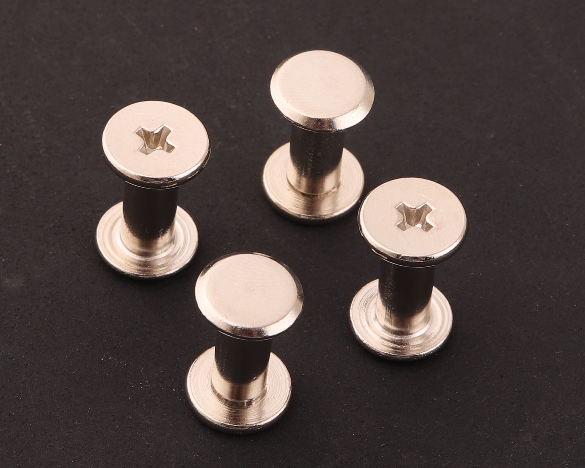 Swpeet 123-Piece Leather Craft Rivet Kit - 3 Color Screwback Rivets With Tools For DIY Projects