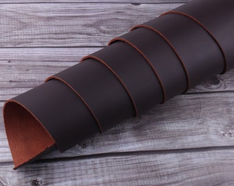 A4 natural Leather-Cowhide Leather,Dark brown Genuine Leather Sheet,Leather Scrap,leather pieces,tanned Leather,Italian Leather,diy leather