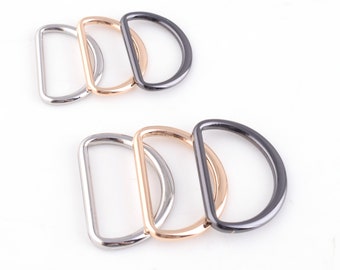 3/4"(20mm) and 5/8"(15mm) metal d ring purse d ring purse buckle D Rings Leather Hardware,Handbag D Hooks Buckle Strap Adjuster for bag/belt
