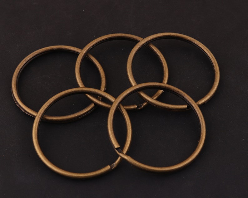 35mm 20pcs 1 38 antiqued bronze Split Rings,Jump Rings Double Loops Bulk Jump Rings Split Ring Double Loop Rings key ring Findings for diy