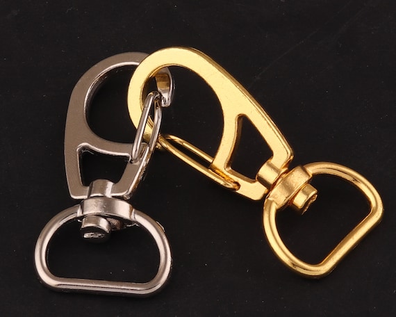 20mm Gold and Silver Trigger Snap Hooks,swivel Clasps /metal Purse Hook/  Key Hook/swivel Hook for Bag /DIY Making Supplies 6pcs 