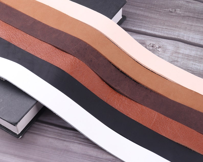 Leather Purse Strap1 Inch Wide Leather Striplong Natural Etsy