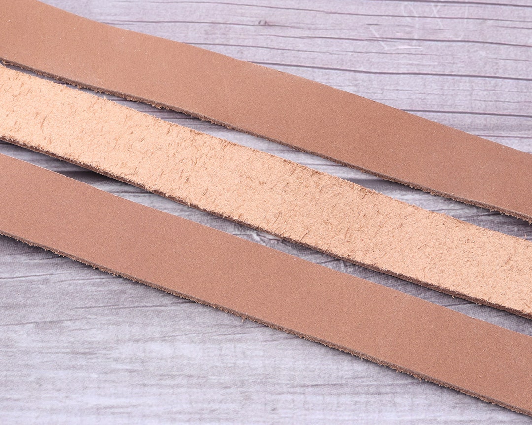 3/4 Inch Brown Leather Strapslong Leather Stripleather for Etsy