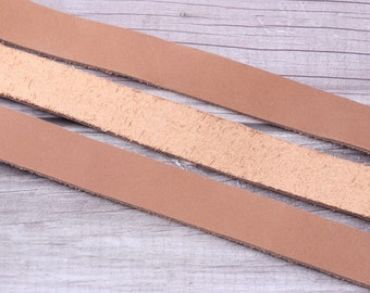 Correas de cuero marrón de 3/4 de pulgada, tiras de cuero largas, cuero para cinturones, cuero natural, cuero para correas de bolsos, suministros de cuero real de 2 mm de espesor