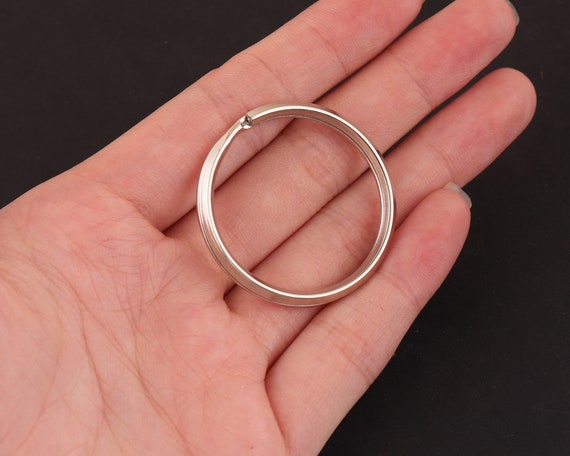 Wholesale 100 Pcs Flat Split Keychain Ring Key Rings Findings 20mm