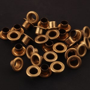 30pcs Gold Round Eyelets Hole Grommets 18mm Metal Eyelets Large Eyelet With  Washer Brass Grommet Eyelet for Purse/clothes/diy Leather Craft 
