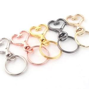 swivel clasp rose gold/silver/gunmetal swivel hooks swivel snap hook lobster clasp charm Lanyards Charms swivel clips for handbag/key chain