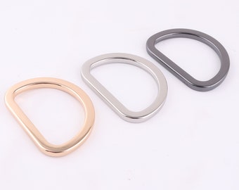 Metalen D-ringen voor 50 mm riem Antiek messing D-haken Gespriemregelaar voor tas, portemonnee, tas, schoudertas, riem, singelband, halsband voor huisdieren - 3 kleuren