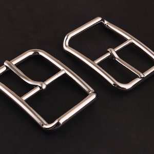 1 1/2 inch (38 mm)silver Purse Belt Buckles with Single Prong for Purse Straps,Pin Buckles Center Bar Buckle Adjustable Buckle for strap/bag