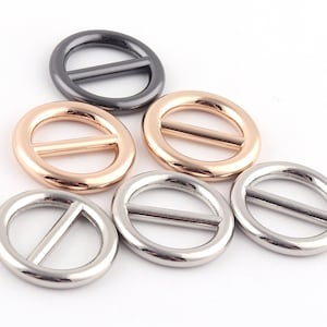 14mm Adjuster Buckle Metal Slide Belt Buckle Round Strap Buckle,silver/gold/gunmetal Adjuster Slider Buckle purse buckle Bag Hardware supply