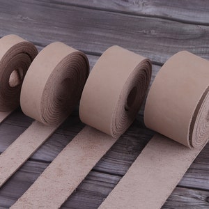 Cinture in vera pelle grigia a strisce - lunghe cinghie in pelle, 1", 3/4" e 2" cordino piatto in pelle naturale per collari per cani, fasce per cappelli, cinghie per borse/cinghie per borse