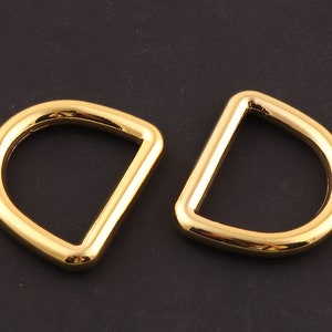 1 inch 25mm gold D rings,metal D buckles D Ring Belt Buckle-jump ring,Purse Loop Bag Clasp Leather Craft Accessories,strap ring purse ring