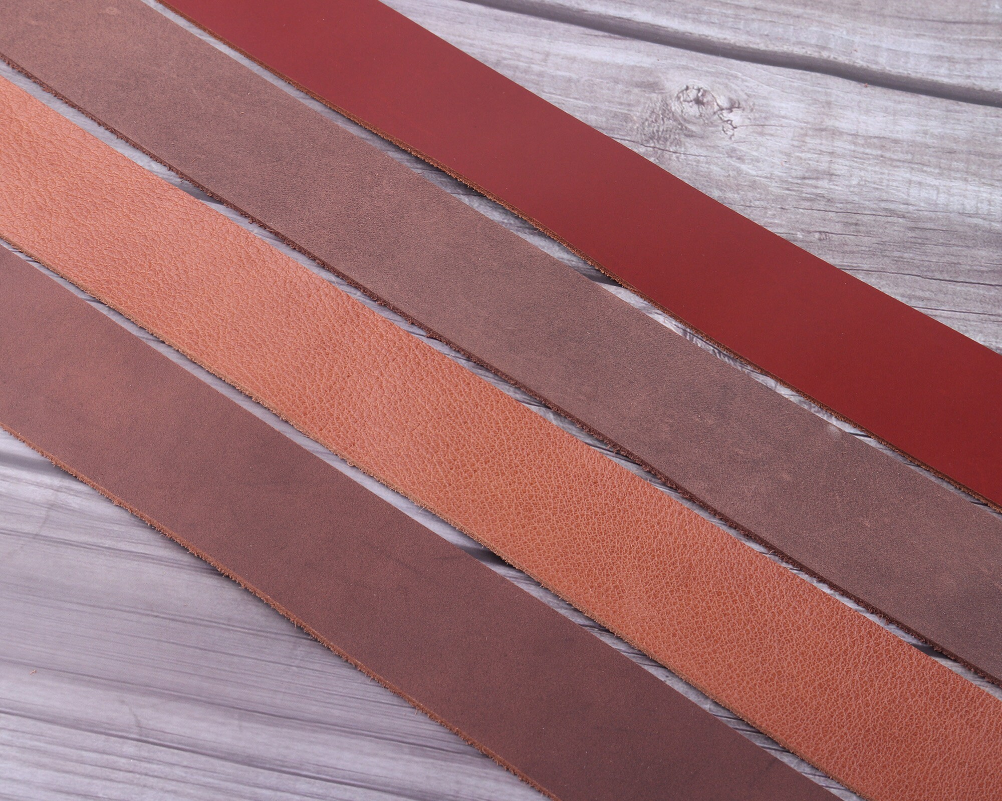 1 1/2 inch 38mmwide genuine leather striplong leather Etsy