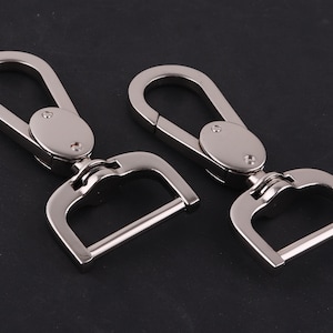 1 inch Swivel hook Purse hook-silver swivel clasps Snap Hook Swivel Purse Clip Metal Push Gate Snap Hooks Lobster Clasp for diy bag making