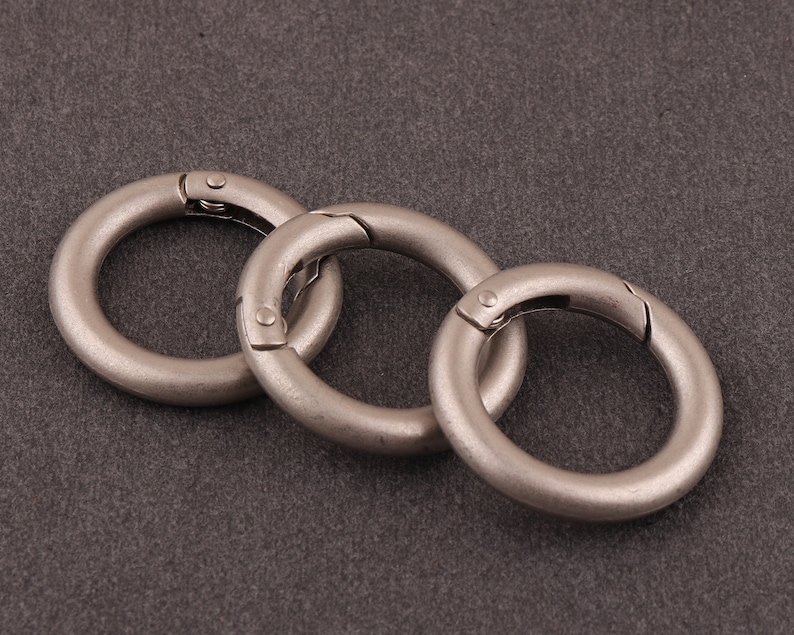 21mm Spring Gate Ring Matte Silver O-rings Metal O Rings | Etsy